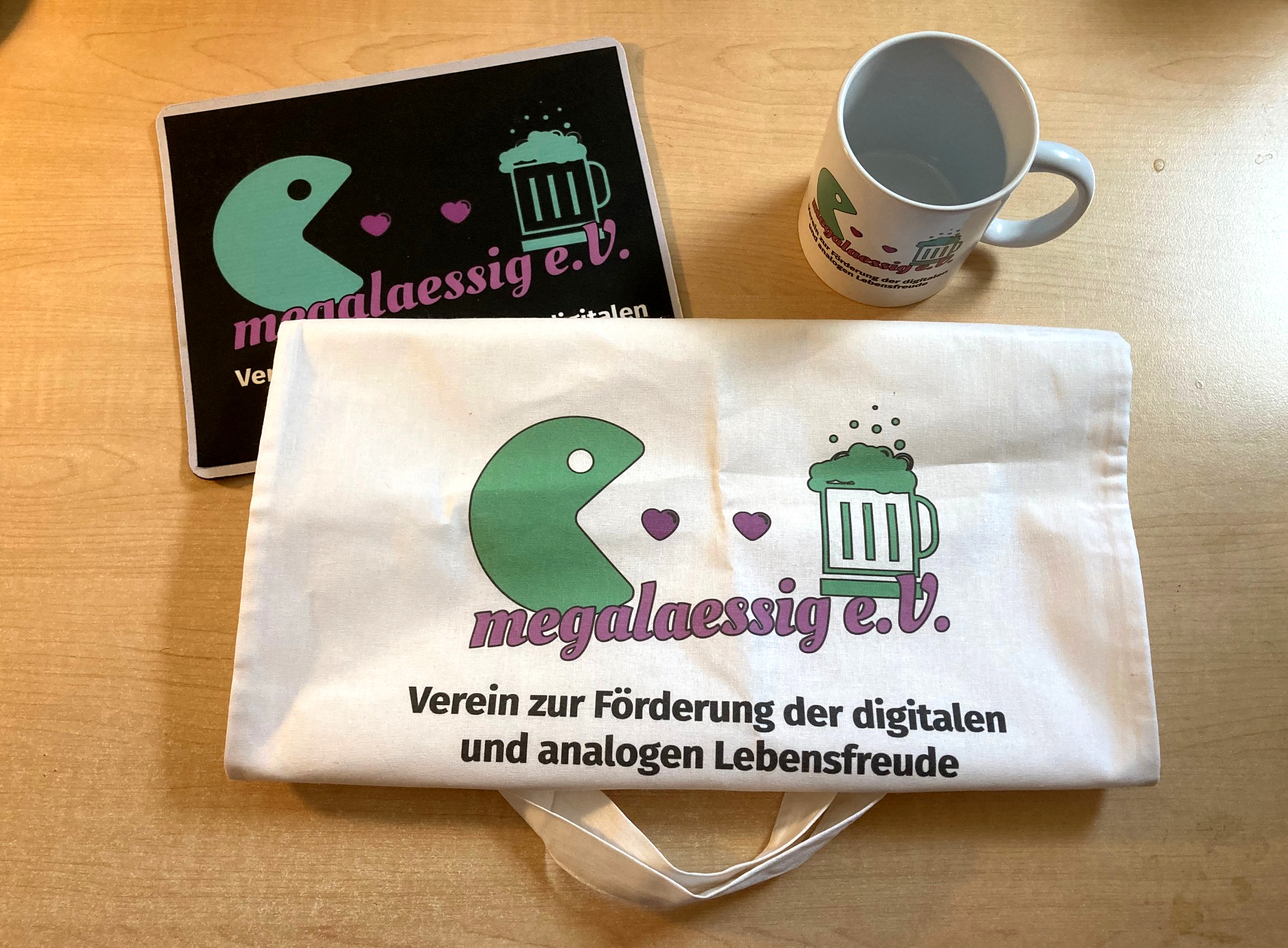 Stoff-Tragetasche mit Aufdruck - unsere MegaBag – Bild 3