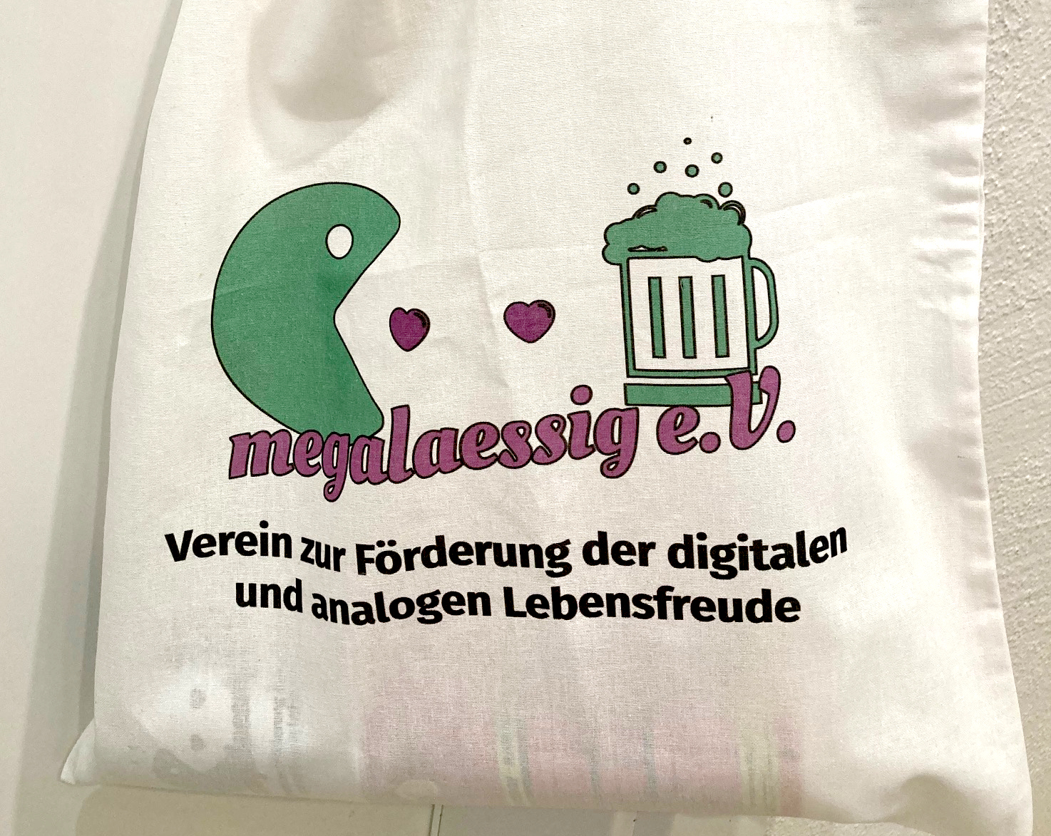 Stoff-Tragetasche mit Aufdruck - unsere MegaBag – Bild 2